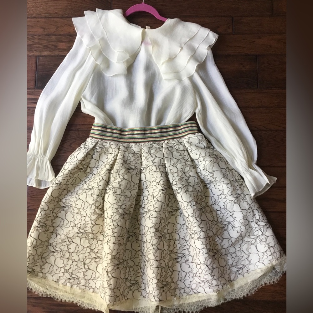 Romantic Organza Blouse L/NWT